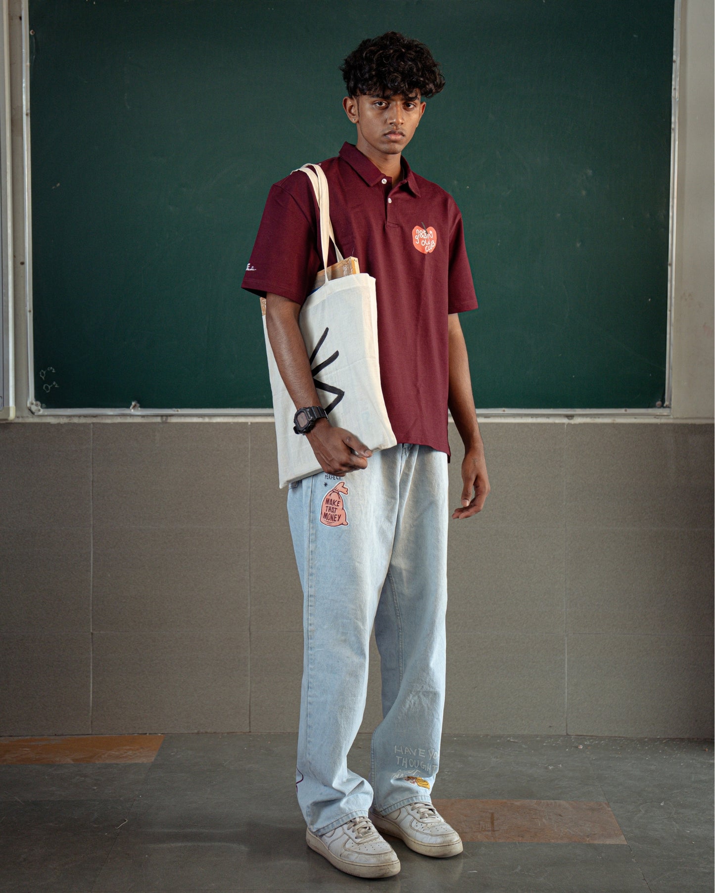 HD PRINT NOT GROWING OLD CLUB WINE POLO