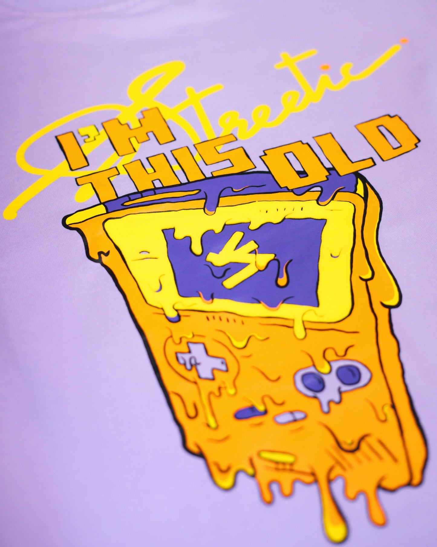 I'M THIS OLD HD PRINT LILAC T-SHIRT