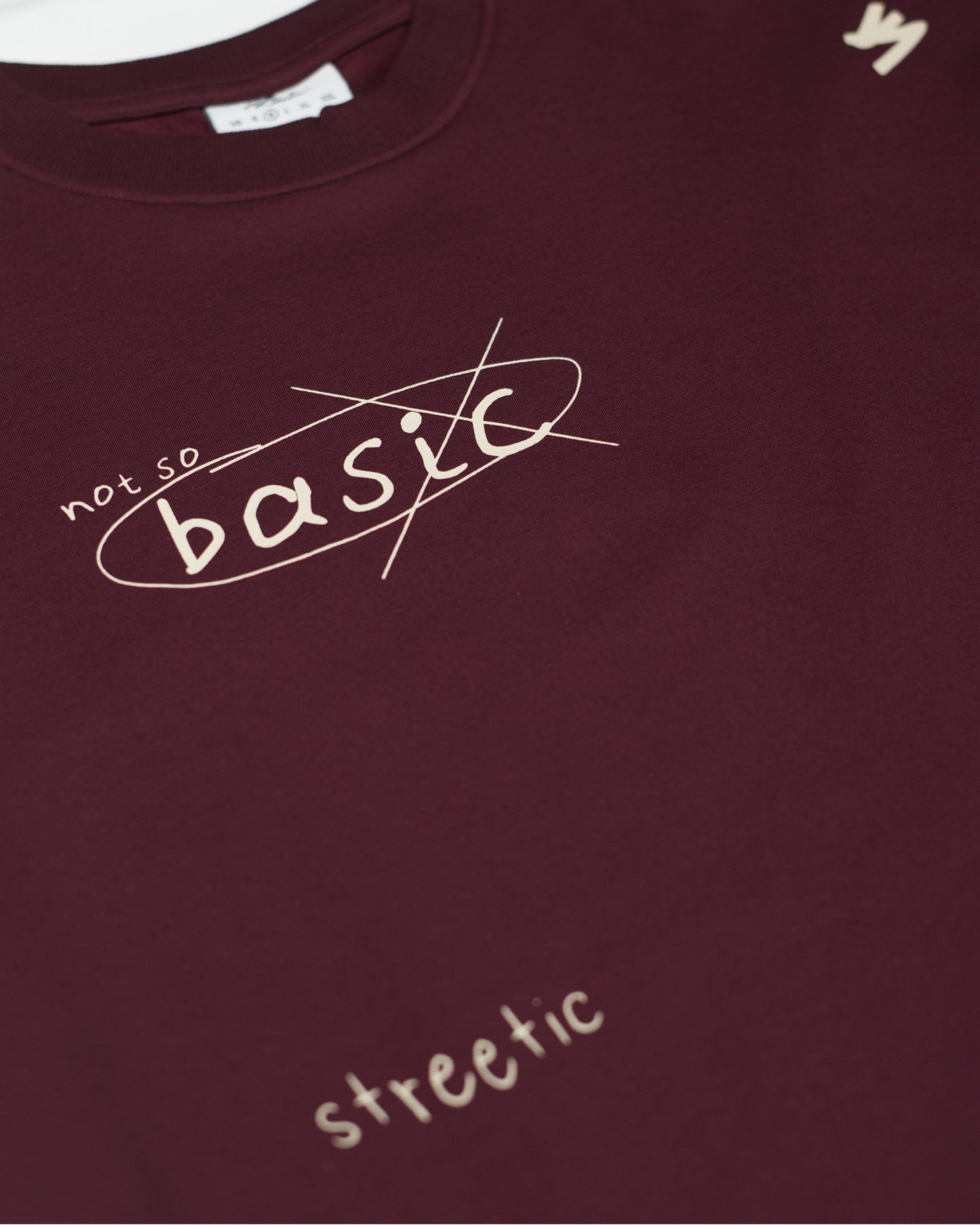 NOT SO BASIC SCREEN PRINTED T-SHIRT