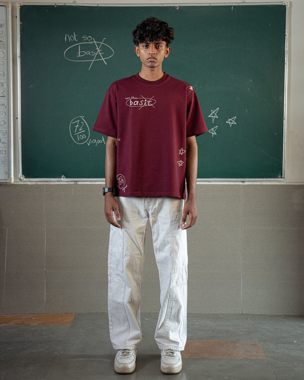 NOT SO BASIC SCREEN PRINTED T-SHIRT