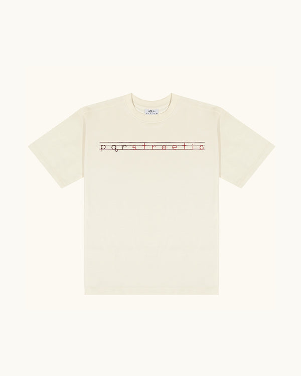 PQRSTREETIC HD PRINT BEIGE T-SHIRT