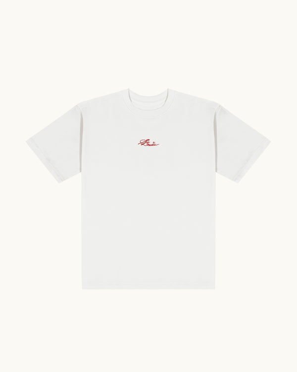 STREETIC EMBROIDERED WHITE T-SHIRT