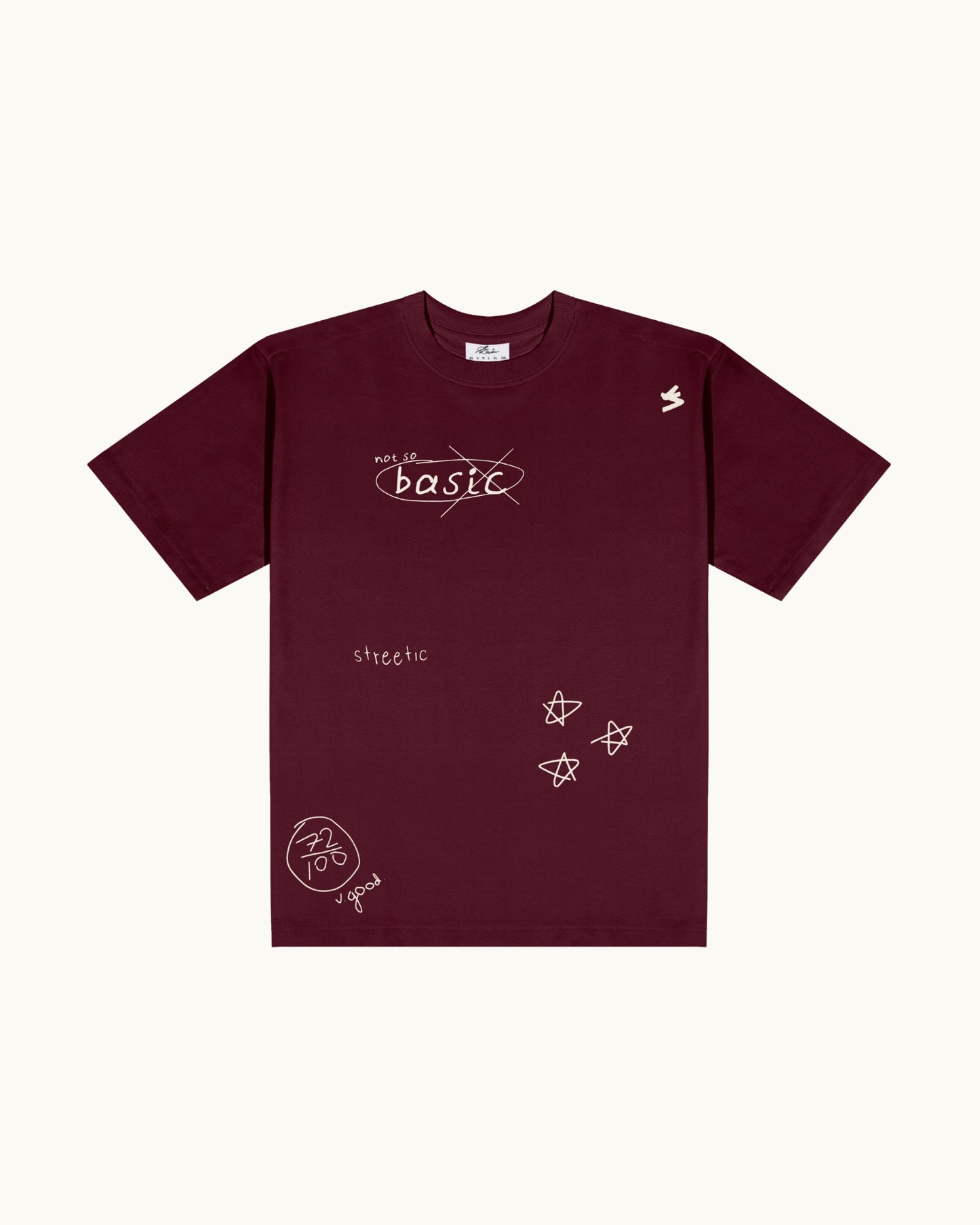NOT SO BASIC SCREEN PRINTED T-SHIRT