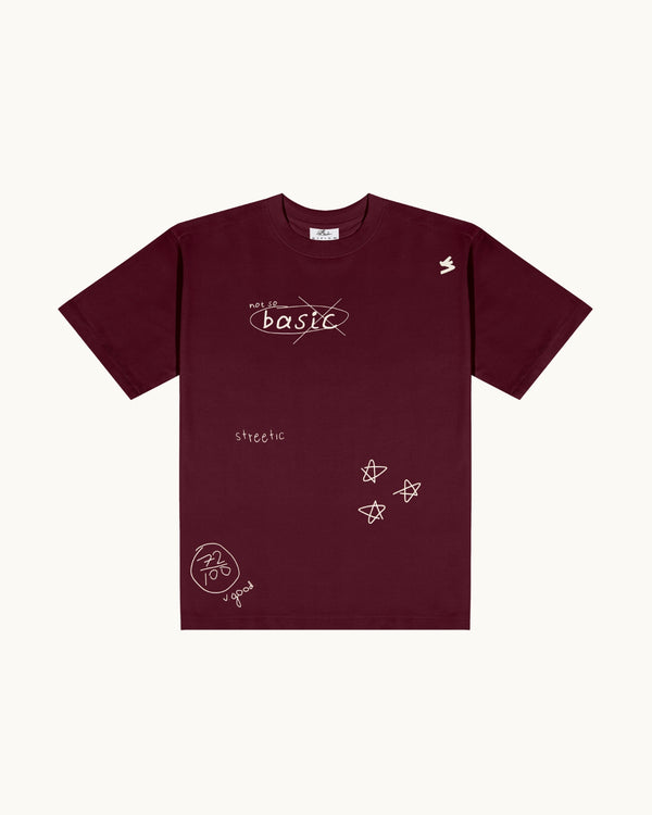 NOT SO BASIC SCREEN PRINTED T-SHIRT