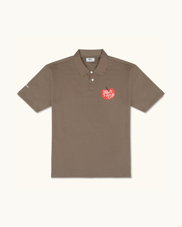HD PRINT NOT GROWING OLD CLUB KHAKI POLO